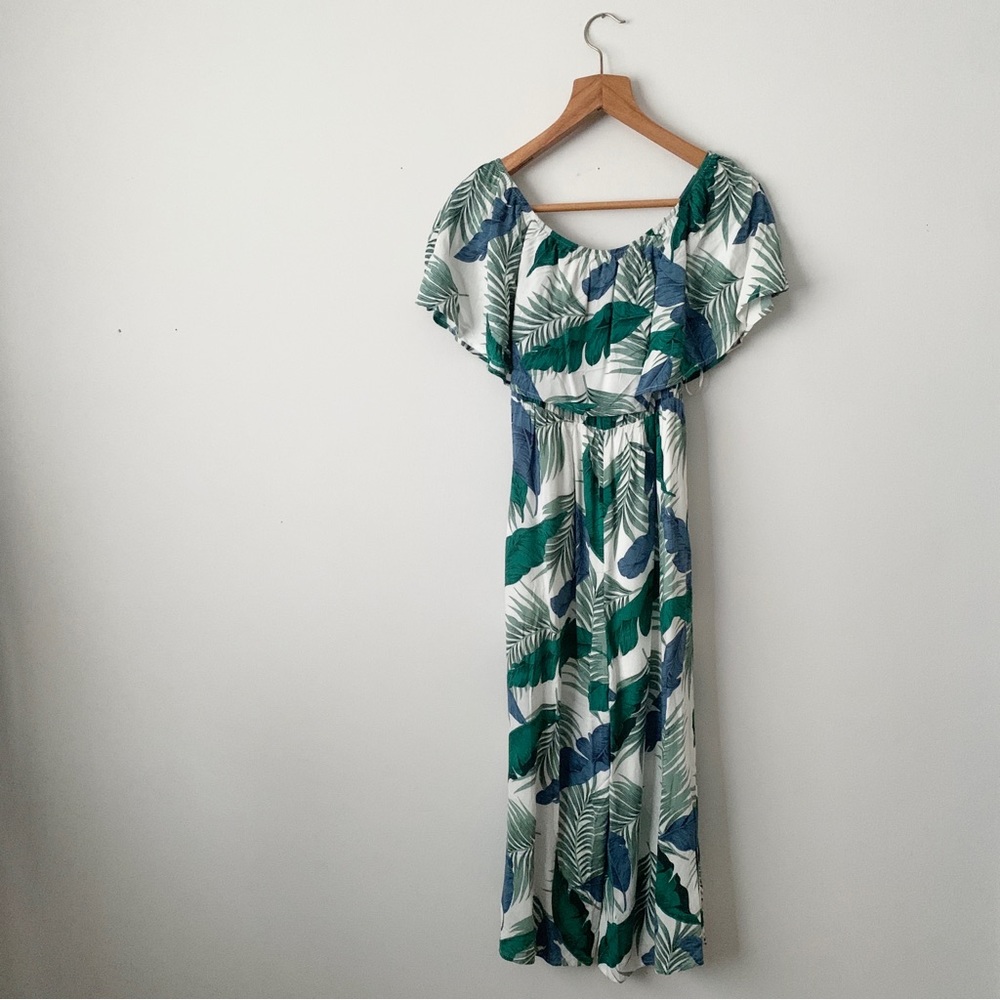 Ebbi & I Tropical Palm Leaf Jumpsuit Size 10 Australia